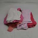 Peryiter 6 Pcs Muslin Hooded Baby Towels, 32"x 32" Cotton Newborn Bath Towel Muslin Infant Baby Blankets Absorbent Unisex Newborn Registry Gift Essentials for Girls Boys (Pink)