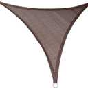LOVE STORY 16' x 16' x 16' Triangle Brown Sun Shade Sail Canopy Sunshade UV Block for Outdoor Patio Garden Backyard