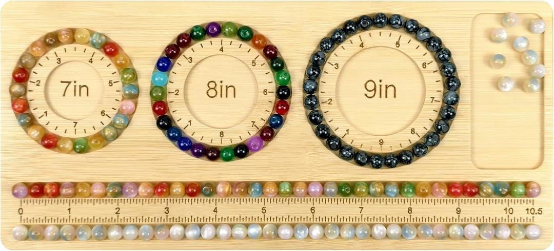 Petoysoso Bead Boards for Jewelry Making, Bamboo Beading Board for Jewelry Bracelet, Bracelet Bead Board,Bead Tray,Beading & Jewelry Making Supplies