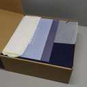 DECORITA Blue Felt Bulletin Board 47"x35" | Large Cork Bulletin Board Alternative for Office, Home & Classroom | Felt Wall Tiles (12-Pack) | Blue Classroom Decor Office Supplies | Dark Blue