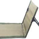 Outdoor Camping Backrest,Lightweight Foldable Chair,Park Leisure backrest,Beach Portable Single Lazy Chair,Aluminum Lazy Comfortable Backrest (Olive Green)