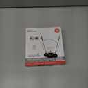 GE Traditional Rabbit Ears Indoor Black TV Antenna, 15 inch Extendable Dipoles and Circular Loop, Tabletop Antenna, Digital, HDTV Antenna, Smart TV Compatible, 4K 1080P VHF UHF, Compact Design, 33676 Rabbit Ear Antenna