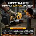 Cordless Die Grinder for Dewalt 20V Battery, Brushless Electric Die Grinder Up to 25000RPM, 1/4" Precision Collet, 4-Variable Speed Power Grinder for Metal Wood Plastic Grind, No Battery
