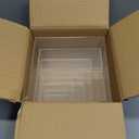 Geelin 6 Pack Acrylic Risers for Display Acrylic Cube Boxes Risers Display Stands with Hollow Bottoms Decorative Stand for Jewelry Candy Table Decor 6 Sizes(Clear,3 to 8 Inch,Square)