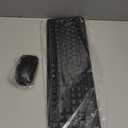 Wireless Keyboard and Mouse Combo, Full Size Silent Ergonomic Keyboard and Mouse, Long Battery Life, Optical Mouse, 2.4G Lag-Free Cordless Mice Keyboard for Computer, Mac, Laptop, PC, Windows (Black)