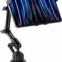 Mount-It! Premium Cup Holder Tablet Mount Fits Vehicle Cupholders 2.75"3.5" In Diameter, Adjustable Tray for 7"11" Tablets, Heavy-Duty Aluminum Arm, Full Motion Swivel & Secure Lock Cars Trucks SUVs