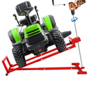 Lawn Mower Lift,Lawn Mower Jack Lift for Riding Mowers,Easy to Install, Safe and Stable.Ridding Mower Lift with telescoping Feature Holds up to 1200 lbs, Rust-Resistant Finish. (Classic Red)