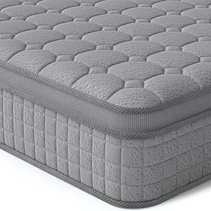 Vesgantti 12 Inch Multilayer Hybrid Queen Mattress, Ergonomic Design with Memory Foam and Pocket Spring, Medium Firm Feel, Grey