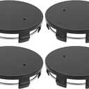 4 Pcs 70mm 2.76" OD - Universal Car Wheel Hub Center Caps - Car SUV Trucks Auto Hub Covers Scratch Resistant Rustproof - Durable Plastic Gloss Black