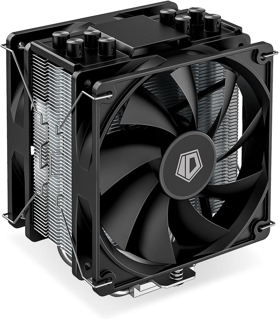 ID-COOLING SE-214-XT PLUS CPU Cooler 4 Heat Pipes, Single Tower with 2x120mm Fans in a Push-pull Configuration, Noninterference with RAM, Compatible with LGA1700/1851/1200/115X and AMD AM5/AM4 Sockets