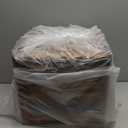 Sunhoo Bread Box for Kitchen Countertop Wooden Bread Storage Container Bin 2 Layer Breadbox Holder Large Capacity Keeper Vintage Farmhouse Food Organizer Pantry Shelf Acrylic Window (Brown)