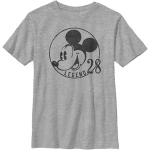 Disney Characters 1928 Legend Boy's Heather Crew Tee (Medium)