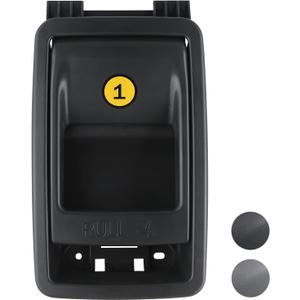 TQPONLY Folding Seat Latch Release Handle | Compatible with 11-20 Toyota Sienna | Replaces 75220 72909-08011 (Black)