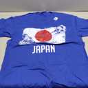 Japan Flag Top Japanese Soccer Flag Japanese T-Shirt, Medium, Royal Blue
