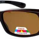 JuicyOrange Womens Polarized Fit Over Glasses Sunglasses Rhinestone Rectangular Frame (Red)