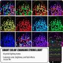 Smart Color Changing Christmas Lights, 66FT 200LEDs RGB-IC String Lights, 80+ Modes, Timer, Remote & App Control, Christmas Decorations for Xmas TreeIndoor Outdoor Holiday