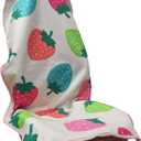 Car Seat Cover Protector Front Seats,for Gym Workout,Running,Swimming,Beach and Hiking,Waterproof Sweat Towel Bucket Seat Covers for Cars SUV Trucks (Strawberry, 1Pcs)