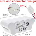 Replacement Battery for Shark XBT1106N SV1110 SV1106N SV1110N SV11O6N SV116N Freestyle Navigator Cordless Stick Vacuum 10.8V 3.5Ah Ni-Mh Battery