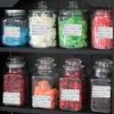 Dissolvable Food Labels, 1x2 Inch Label Stickers 1000PCS Food Labels Stickers for Containers Freezer Labels Tape Canning Labels Writable Date Labels, 2 Rolls