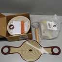 Superbaking Sourdough Starter Kit, 9" Round Banneton Bread Proofing Basket Set, Sourdough Bread Baking Supplies, Sourdough Tools with Silicone Bread Sling, Bread Making Tools, Baking Gifts