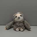 SUZZIPAD Microwavable Stuffed Animal, Heated Sloth Plush for Anxiety, Bedtime, Cuddle & Companion, Soreness & Stress Relief, Warmer Plueshies, Microwave Heating Pad, Gifts for Women, Gray