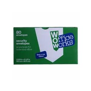 80ct SECURITY ENVELOPES 3-5/8 x 6-1/2 White Printed Stop X-ray Vision and Colorful Bottle Opener, Key Chain, Can Opener 2 pcs