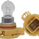 2Pcs Auto PSX24W 2504 12V 24W 4300K Yellow Car Bulbs Head Light Fog Lights DRL PSX24W Halogen Lamp Daytime Running Lights Automotive Clear Glass