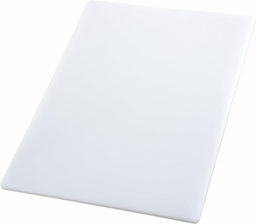 Winco Cutting Board, 18 by 24 by 1/2-Inch, White, 18" x 24", 23.8"L x 17.9"W