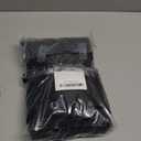 Lecloud Black Shower Curtain 72" x 78", Farmhouse Jacquard Boho Minimalist Plaid Striped Shower Curtain for Bathroom, Tufted Textured Hotel Curtain 1 Pcs