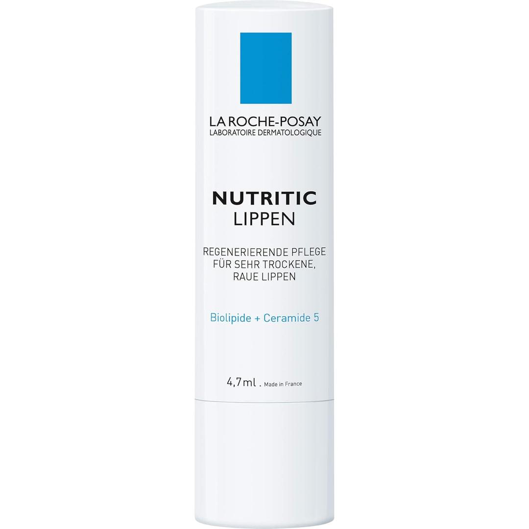 La Roche-Posay Nutritic Lip Balm for Very Dry Lips, Soothes and Repairs Chapped Lips with Shea Butter and Ceramides, 0.15 Fl Oz (Pack of 1)