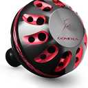 GOMEXUS Power Knob Compatible for Shimano Daiwa Spinning Reel Handle Knob (35mm, Black Red)