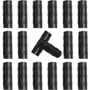 60PCS Greenhouse Clips, 1 Inch Greenhouse Clamps, Gardening and Farming Tube Clips, ABS Plastic Clamps for PVC Pipe, Greenhouse Film, Sunshade Nets & Row Covers (Black)