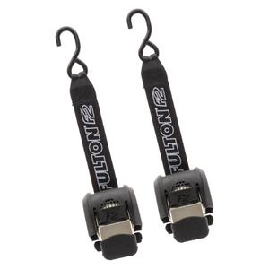 Fulton 2062000 F2 Retractable Boat Transom Tie Down Straps (Pair of 2), 2 x 43 Inches Ratchet Tie Down Straps, 833 lbs. Capacity, 2,500 lbs. Break Strength