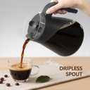 Upgraded Glass Coffee Carafe Replacement Parts, 12 Cup Coffee Pot Compatible with Ninja Coffee Maker Models CF090, CF091, CF092, CM300, CM305, CM360, CM400, CFP Series