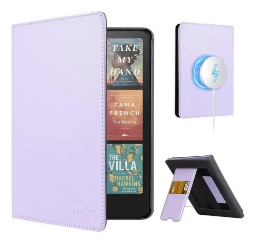 CoBak Stand Case for 7" Kindle Paperwhite 12th Gen 2024 & Colorsoft | with Hand Strap | Compatible with iPhone MagSafe | for Samsung/ Belkin/ Anker Wireless Charging Pads | Durable | Auto Sleep Wake