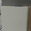 Amazon Basics Heavy Duty Portable Folding Table, 6 ft, Indoor & Outdoor, Fold-in-Half Design with Carrying Handle, White | Portable, Heavy Duty, Indoor & Outdoor, with Carrying Handle