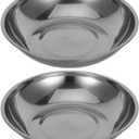 STOBAZA Electronic Scale Tray Stainless Steel Weighing Dish 10.07X10.07X2.08In Food Scale Plate for Jewelry Lab Powder Liquid Accurate Measurement