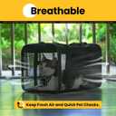 Conlun Cat Carrier Bag,Soft-Sided Pet Carriers for Dogs with 4-Sided Mesh,Airline Approved Cat Transport Carrier for Small&Medium Cats Kitten Puppy Up to 15Lb,Collapsible Cat Travel Carrier-M,Black