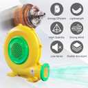 750W Air Blower, QILEBA 1HP Powerful Bounce House Blower for Inflatables, Portable Inflatable Bubble House Blower Fan Pump for Spray Booth, Bouncy Castle, Jumper, Water Slid, Blower Corded(750W)