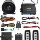 BANVIE Car Alarm System, Security Antitheft Alarm Systems with Keyless Entry, with Microwave Sensor & Shock Sensor