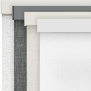 AOSKY Cordless Blackout Roller Shades for Windows, 36"W x 72"H, Linen White Black Out Free-Stop Shade with Valance, Thermal Insulated & UV Protection Fabric, Pull Down Window blinds for Indoor Bedroom, Color: Linen White（aluminum Cover）