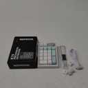 Gasket Creamy Mechanical Numpad Programmable Macro Keypad Wireless 2.4G/Bluetooth 5.0/Wired USB-C RGB Backlit Hot Swappable Number Pad Rechargeable Numeric Keyboard Metal Knob for Win/Mac (Mint)