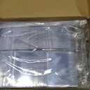 Zonon 300 Sets Name Tags with Clips Name Badge Holders Clip on Waterproof PVC ID Holder Transparent Tag Holder with Resealable Zipper Seal and Metal Badge for Teacher Worker