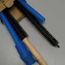 2 Pieces Dryer Vent Cleaner Kit Compatible with Most Vacuum Cleaner, Dryer Lint Brush and Vacuum Hose Attachment with Universal Connector, Quickly Lint Remover (Blue)