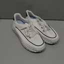 ELFOR Chunky Sneakers for Women,Thick Soled Non Slip Lace Up Platform Shoes,Running,Tennis,Breathable Sports Shoes White Size 10, 43