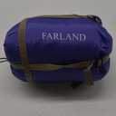 Click to see full view FARLAND Sleeping Bags 30℉ for Adults Teens Kids with Compression Sack Portable and Lightweight for 3-4 Season Camping, Hiking,Waterproof, Backpacking and Outdoors, Medium(87"x 29.5"), Purple 