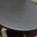 Round Modern Metal Side Table, Minimalist Accent Table for Small Spaces Cocktail and Drink Table for Living Room Bedroom, Black