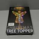 Christmas Tree Topper Angel, Gold RGB Color Change Lighted Angel Tree Topper, App Remote Control DIY Scene Mode Timer Dimmable, USB Xmas Topper for Christmas Tree Holiday Indoor Home Decoration