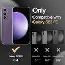 JETech Case for Samsung Galaxy S23 FE 6.4-Inch, Heavy Duty Dual-Layer Protection, Rugged Tough Shockproof Phone Cover with Matte Design (Light Purple)