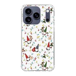 Fisgerod Funny Christmas Gnomes Phone Case for iPhone 17 Pro, Christmas Trees Gifts Christmas Stocking Pattern Cover, Soft Trendy TPU Bumper Cover